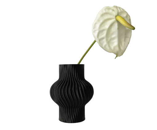 Mini Vaso Onda #1  Preto, black | WestwingNow