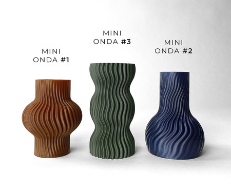 Trio Mini Vasos Onda | Westwing