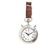 Relógio de Parede com alça de Couro Lacey, Prata ou Metálico | WestwingNow