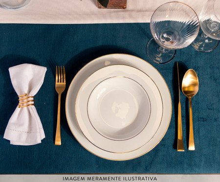 Jogo de Taças de Vinho Dourada Lines Wolff | Westwing