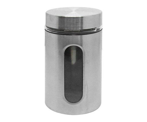 Pote Hermético com Visor em Inox Havi, Prata ou Metálico | WestwingNow