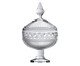 Pote Decorativo com Pé em Cristal Ecológico Republic, Transparente | WestwingNow