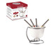 Jogo para Fondue em Porcelana e Inox New, Branco | WestwingNow