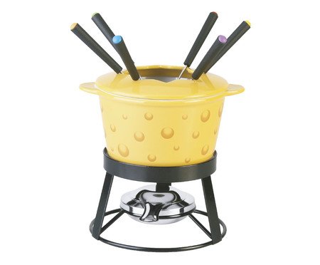 Jogo Fondue Lana Amarelo | Westwing