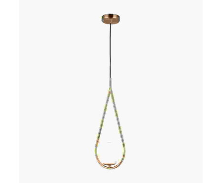 Pendente Corda Globo Billie 25W Dourado - Bivolt