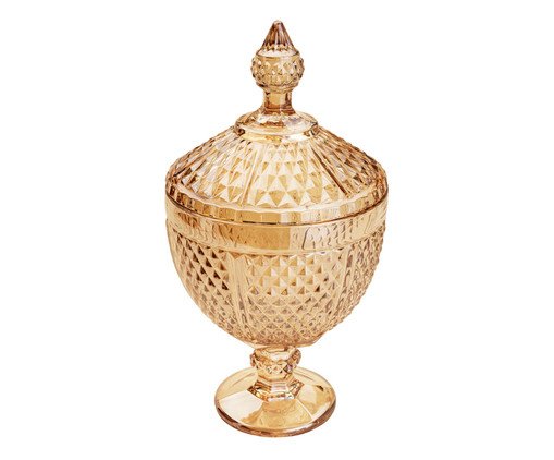 Pote em Cristal Perseu Âmbar, Âmbar | WestwingNow
