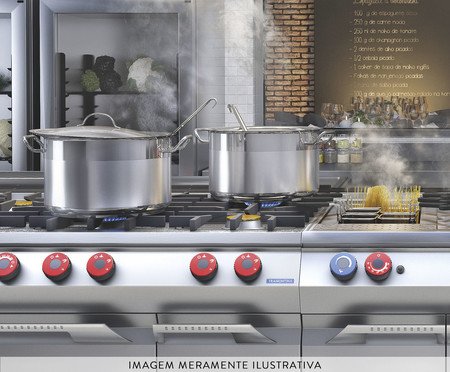 Caçarola Rasa em Inox Professional | Westwing