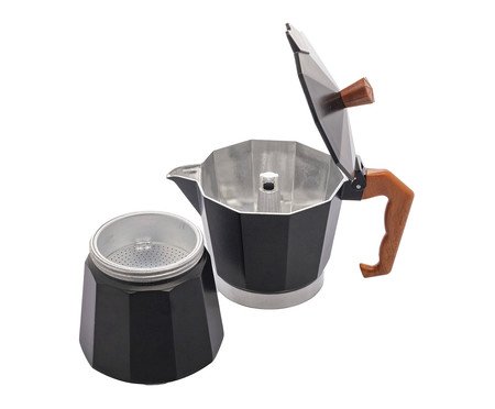 Cafeteira Italiana Wolff Preta Fosca | Westwing