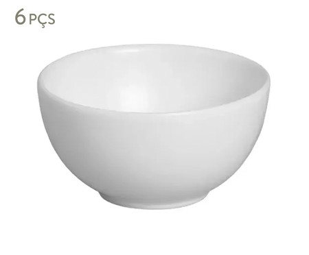 Jogo de Bowls Branco Pérola