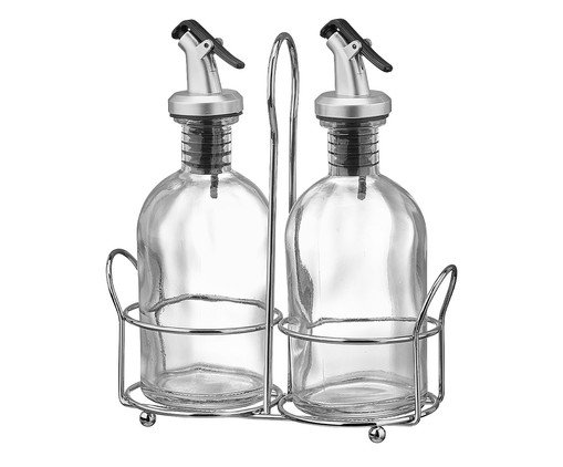 Galheteiro com Suporte Elemori, Transparente | WestwingNow