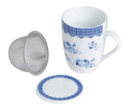 Caneca em Porcelana com Infusor e Tampa Grécia | WestwingNow