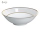 Jogo de Bowls Decorados Relevo Dourado, Branco | WestwingNow