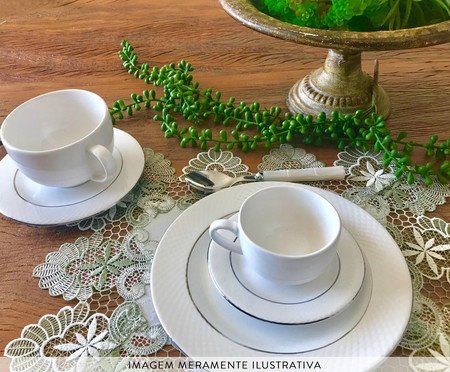 Jogo de Bowls Decorados Relevo Prateado | Westwing