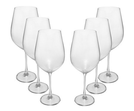 Jogo de Taças de Vinho em Cristal Columba | Westwing