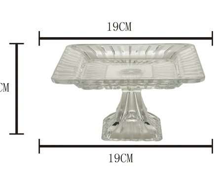 Prato para Bolo em Cristal Quadratta | Westwing