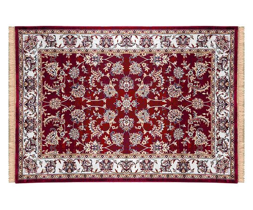 Tapete Bruxelas Mila - Vermelho, Vermelho | WestwingNow