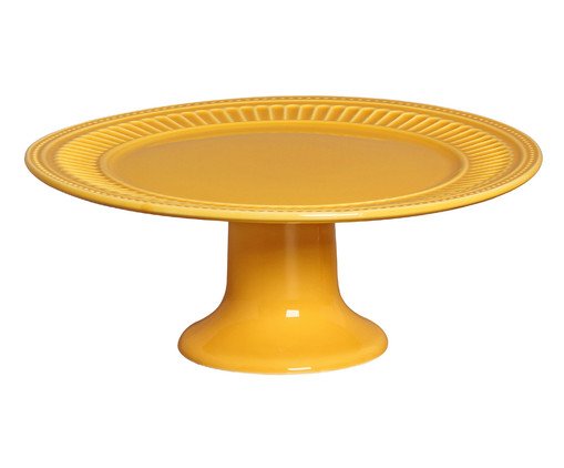 Prato para Bolo Poppy Amarelo, Amarelo | WestwingNow