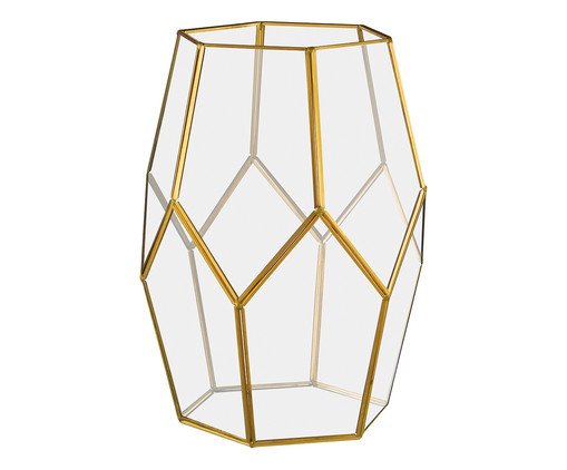 Vaso de Vidro Iraê, Dourado | WestwingNow