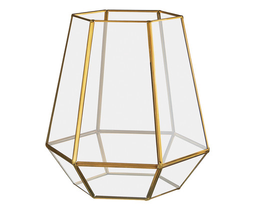 Vaso de Vidro Iraê - Dourado, Dourado | WestwingNow