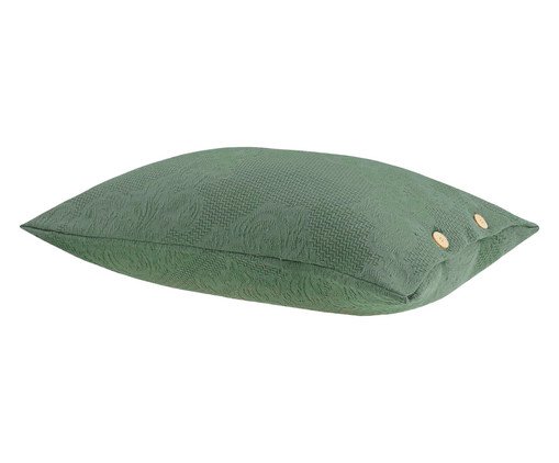 Capa de Travesseiro com Botão Medalhão Verde, multicolor | WestwingNow