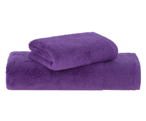 Jogo de Toalhas Hannah Intense Air Roxo, multicolor | WestwingNow