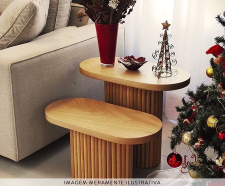 Conjunto com 2 Mesas Laterais Noa Tauari | Westwing