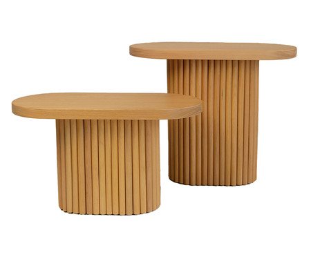 Conjunto com 2 Mesas Laterais Noa Tauari | Westwing