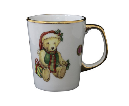 Caneca em Porcelana Estampa Urso