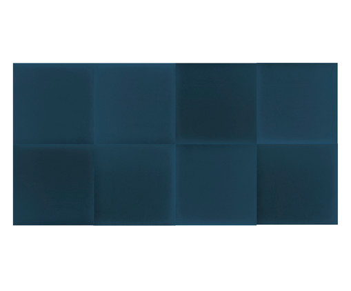 Cabeceira Modular em Veludo Duni Square - Azul Prussia, Azul | WestwingNow