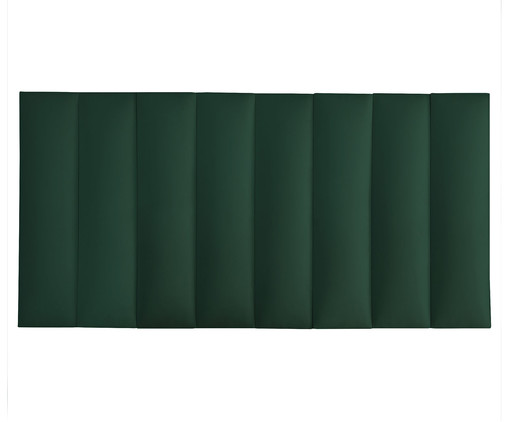 Cabeceira Modular em Veludo Duni Linear - Esmeralda, Verde | WestwingNow