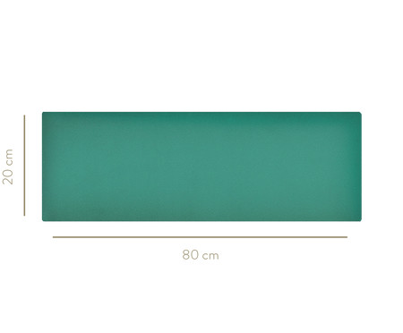 Cabeceira Modular em Veludo Duni Linear - Verde Jade | WestwingNow