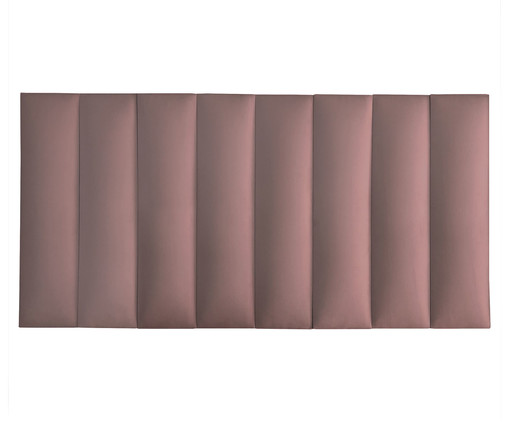 Cabeceira Modular em Veludo Duni Linear - Rosa, Rosa | WestwingNow