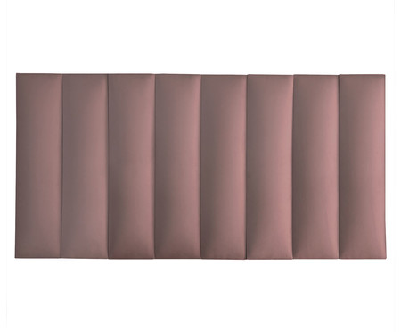 Cabeceira Modular em Veludo Duni Linear - Rosa