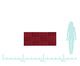 Cabeceira Modular em Veludo Duni Rectangle - Rubi, Vermelho | WestwingNow