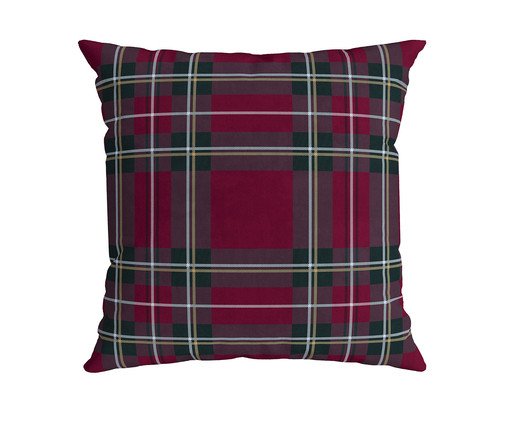 Almofada Natalina Xadrez - Bordô, red | WestwingNow