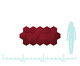 Cabeceira Modular em Veludo Duni Favo - Rubi, Vermelho | WestwingNow