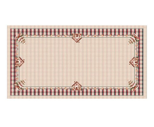 Toalha de Mesa Natalina A Magia dos Biscoitos III - Creme, beige | WestwingNow