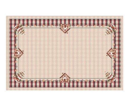 Toalha de Mesa Natalina A Magia dos Biscoitos II - Creme | Westwing
