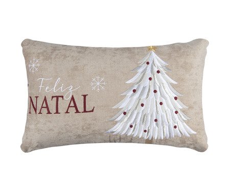 Almofada Natalina com Bordado Ehingen - Bege | Westwing