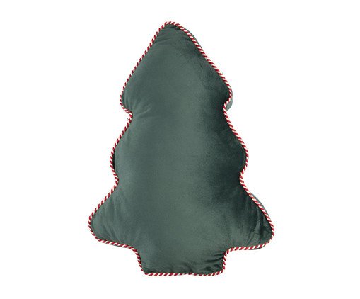 Almofada Natalina Árvore de Natal com Cordão - Verde, green | WestwingNow