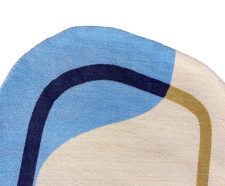 Tapete Moriah Coleção Sala Forms Rocks Azul | Westwing