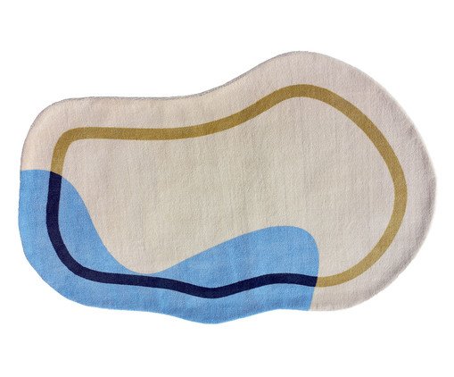 Tapete Moriah Coleção Sala Forms Rocks Azul, Azul | WestwingNow