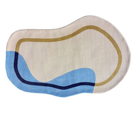 Tapete Moriah Coleção Sala Forms Rocks Azul | Westwing