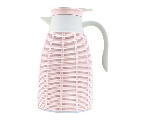 Garrafa Térmica Rattan Rosa Claro, Rosa | WestwingNow