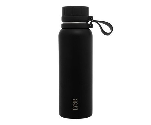 Garrafa Térmica em Inox Explorer Preta, Preto | WestwingNow