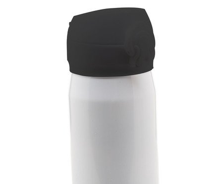 Garrafa Térmica em Inox Dupla com Tampa Flip Branca | Westwing
