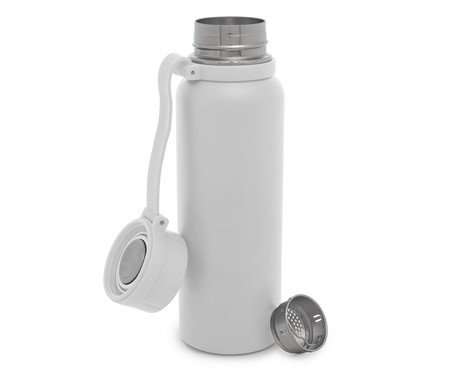 Garrafa Térmica em Inox Explorer Branca | Westwing