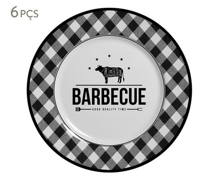 Jogo para Pratos para Sobremesa Barbecue II