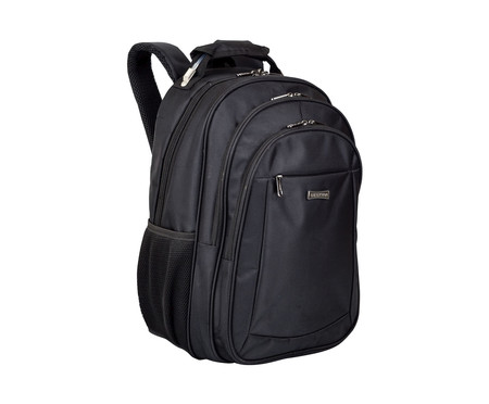 Mochila Grande com 2 Compartimentos Laptop Preto | WestwingNow