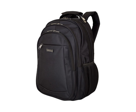 Mochila Grande com 2 Compartimentos Laptop Preto | WestwingNow